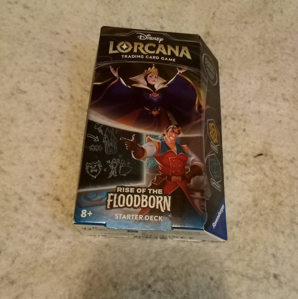 Ravensburger Disney Lorcana Starter Deck Rise of the Floodborn Amber Sapphire